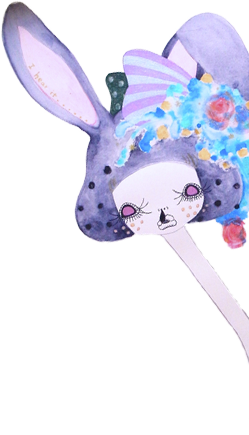 はなみずの女の子うさぎ